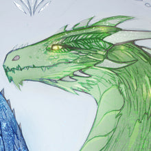 Load image into Gallery viewer, Eragon and Arya, Saphira and Firnen - 11x17 art print
