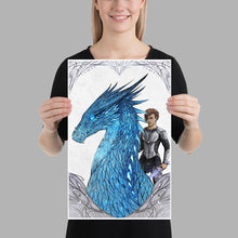 Load image into Gallery viewer, Eragon and Saphira - 11x17 art print
