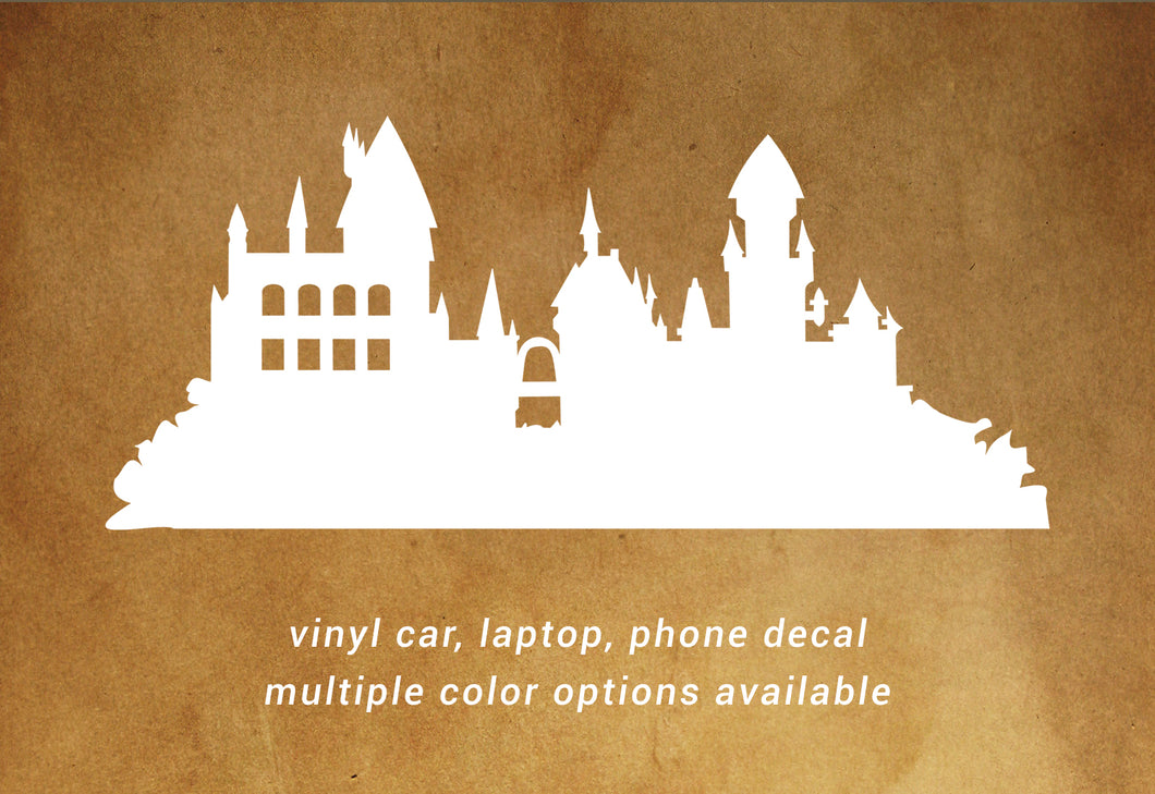 Hogwarts Silhouette Harry Potter decal - car, laptop, phone vinyl decal