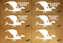 Load image into Gallery viewer, Dragon Rider decal - car, laptop, phone decal
