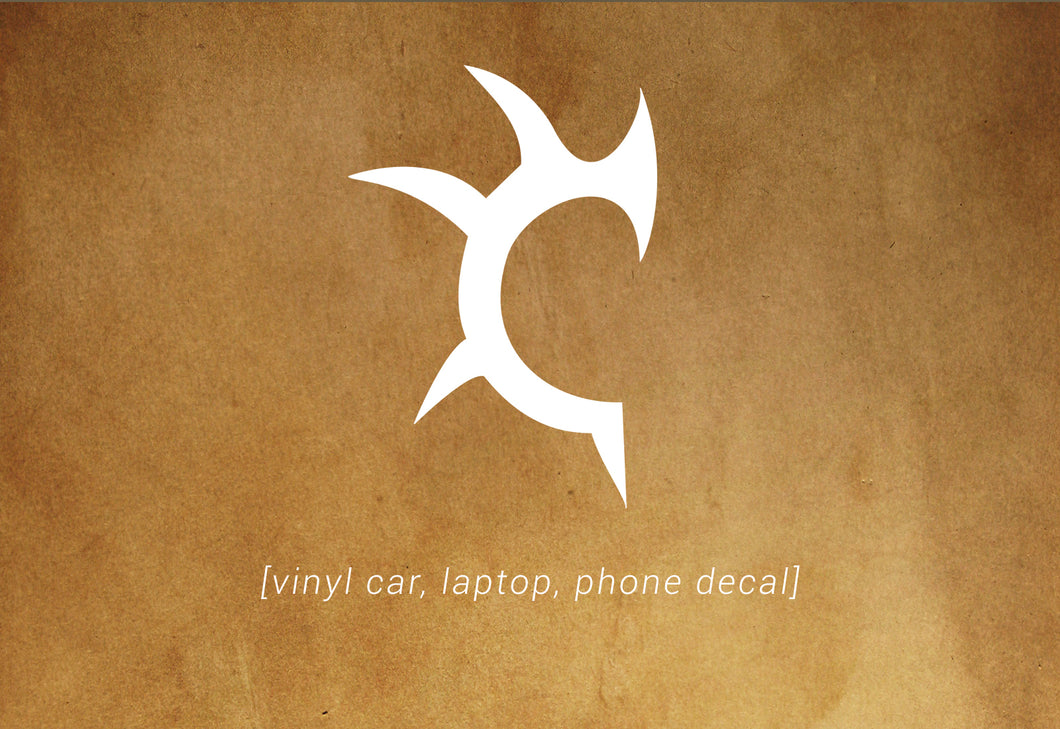 Elva's Forehead Symbol decal - car, laptop, phone vinyl decal
